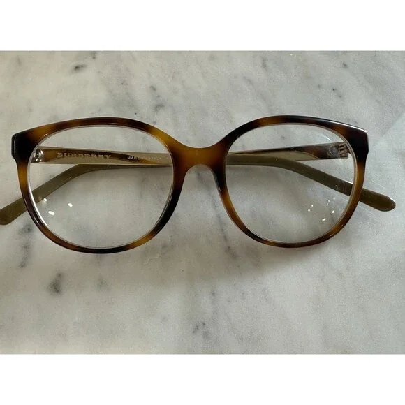 BURBERRY B 2142 3316 51-17 140 Havana With A Case Authentic Hard To Find - Picture 3 of 14